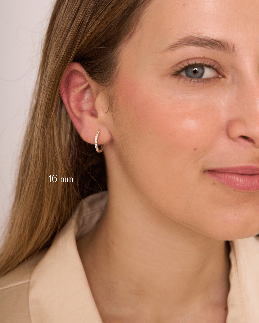 heylove PENDIENTES PENDIENTES RIVIERE HOOPS 8 TAMAÑOS