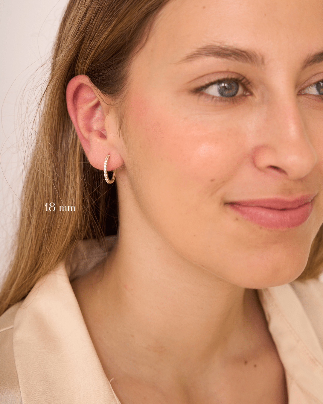 heylove PENDIENTES PENDIENTES RIVIERE HOOPS 8 TAMAÑOS