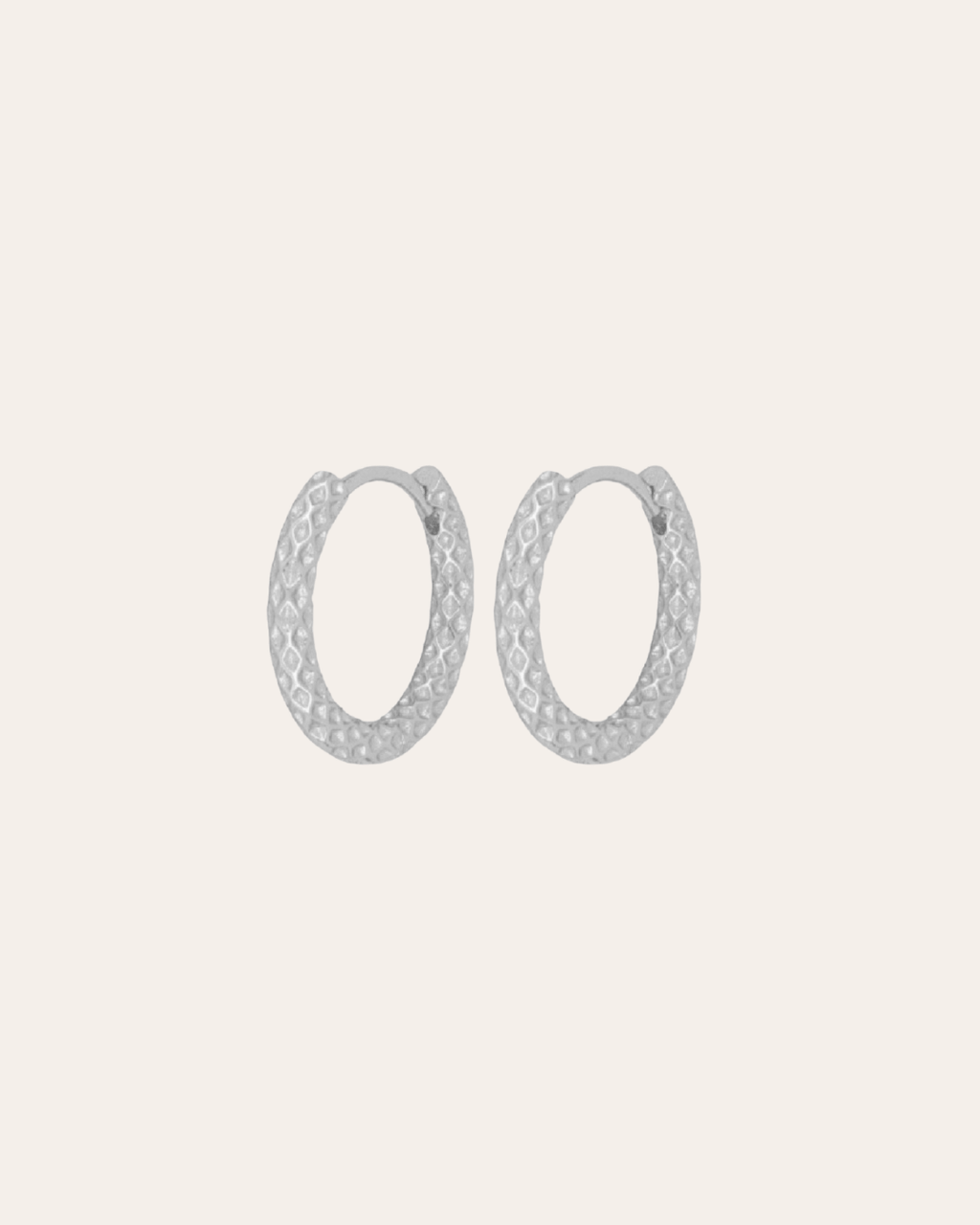 heylove PENDIENTES PENDIENTES ROUGH HOOPS 17 MM