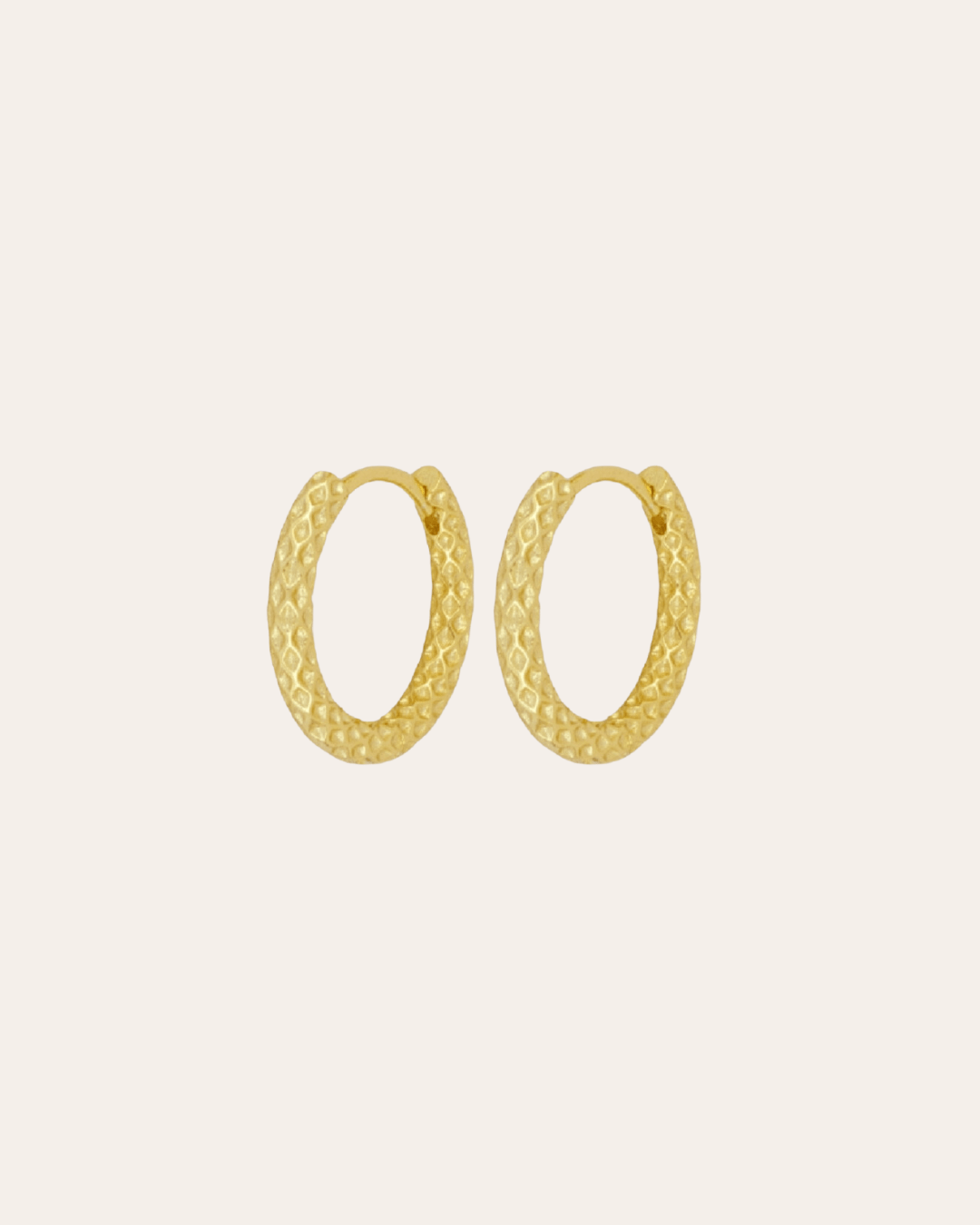 heylove PENDIENTES PENDIENTES ROUGH HOOPS 17 MM