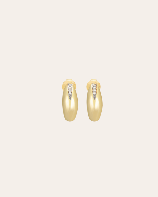heylove PENDIENTES PENDIENTES SEMI ARO CZ