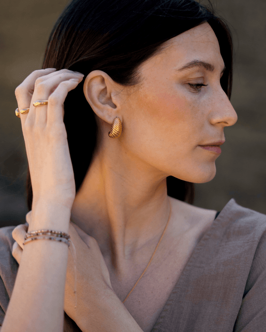 heylove PENDIENTES PENDIENTES SEMI ARO VINTAGE