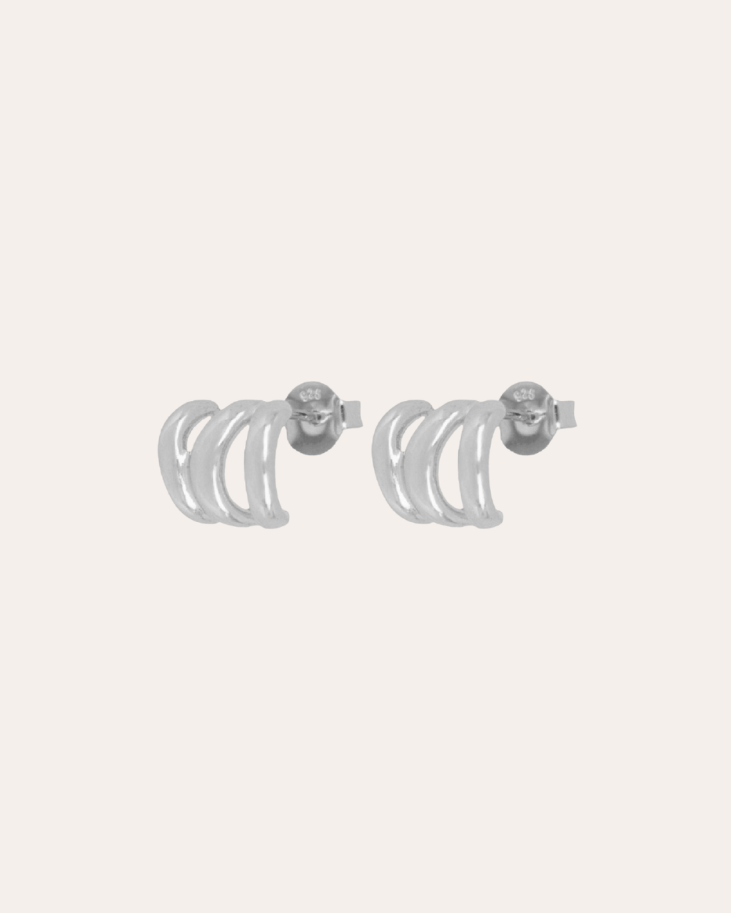heylove PENDIENTES PENDIENTES THREE LINES HOOPS