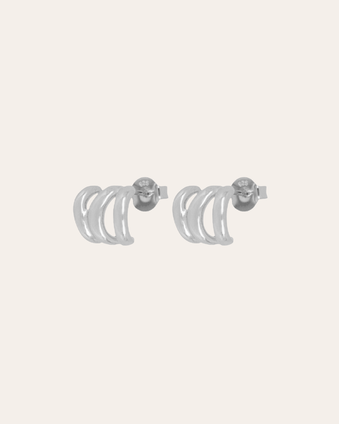 heylove PENDIENTES PENDIENTES THREE LINES HOOPS
