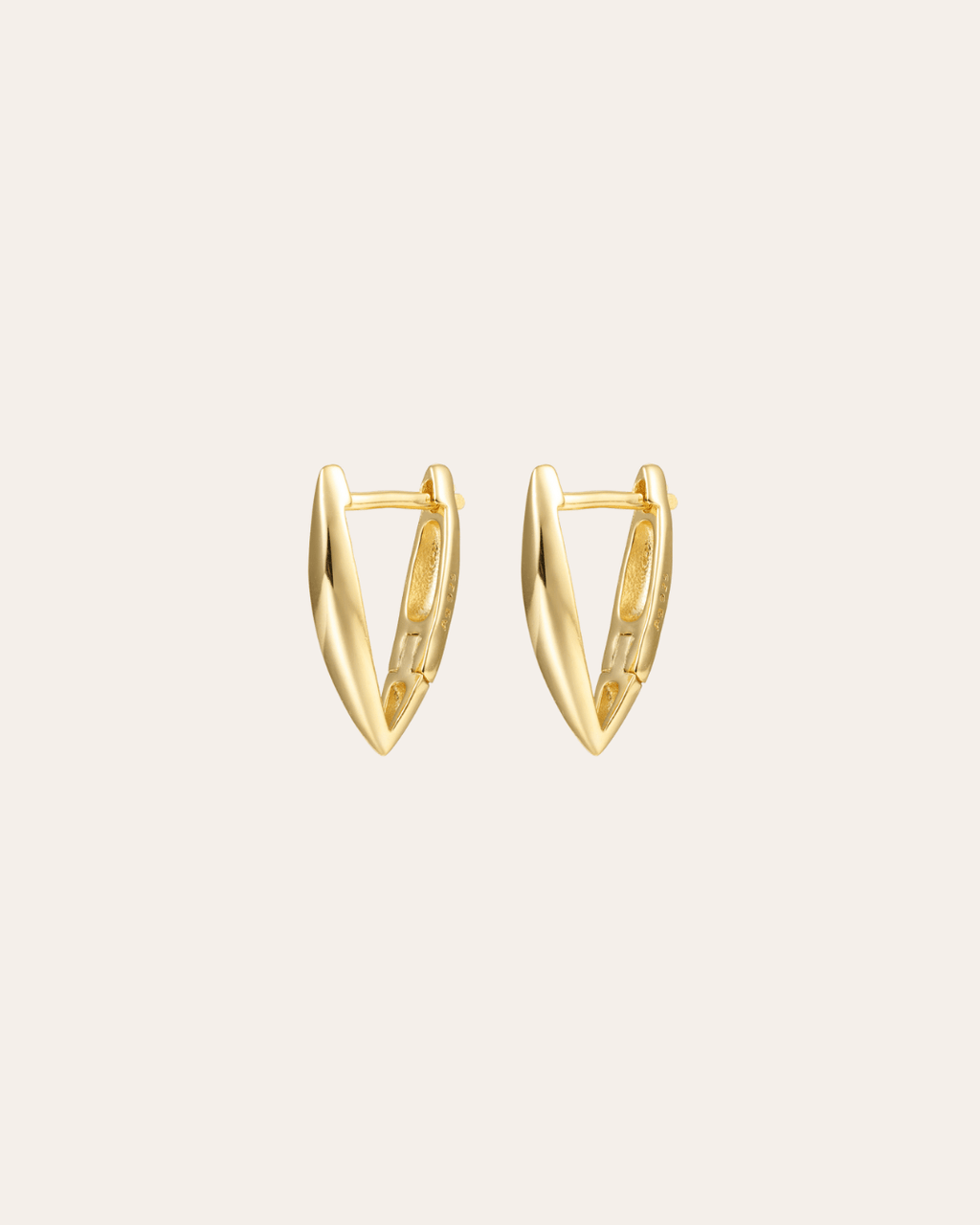 heylove PENDIENTES PENDIENTES TRIANGLE HOOPS 14/16/20 MM