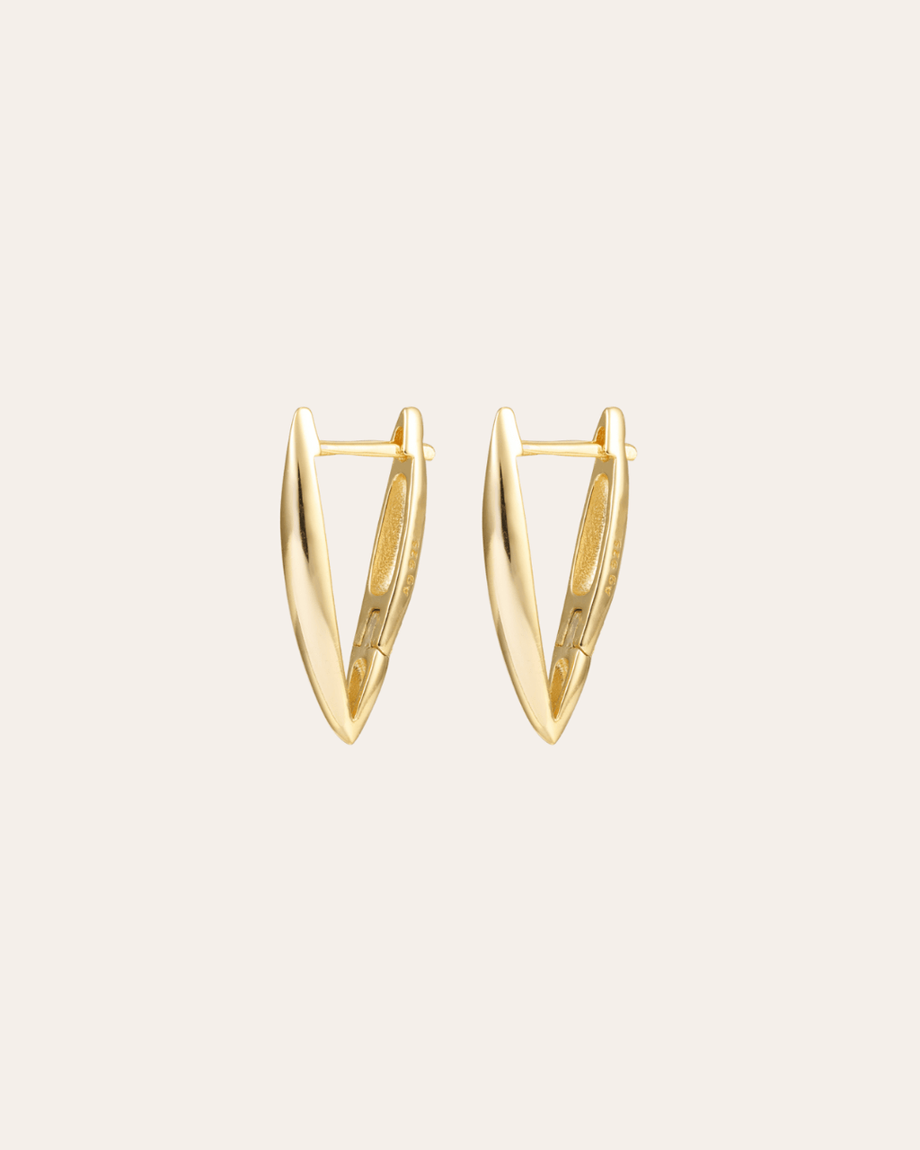 heylove PENDIENTES PENDIENTES TRIANGLE HOOPS 14/16/20 MM