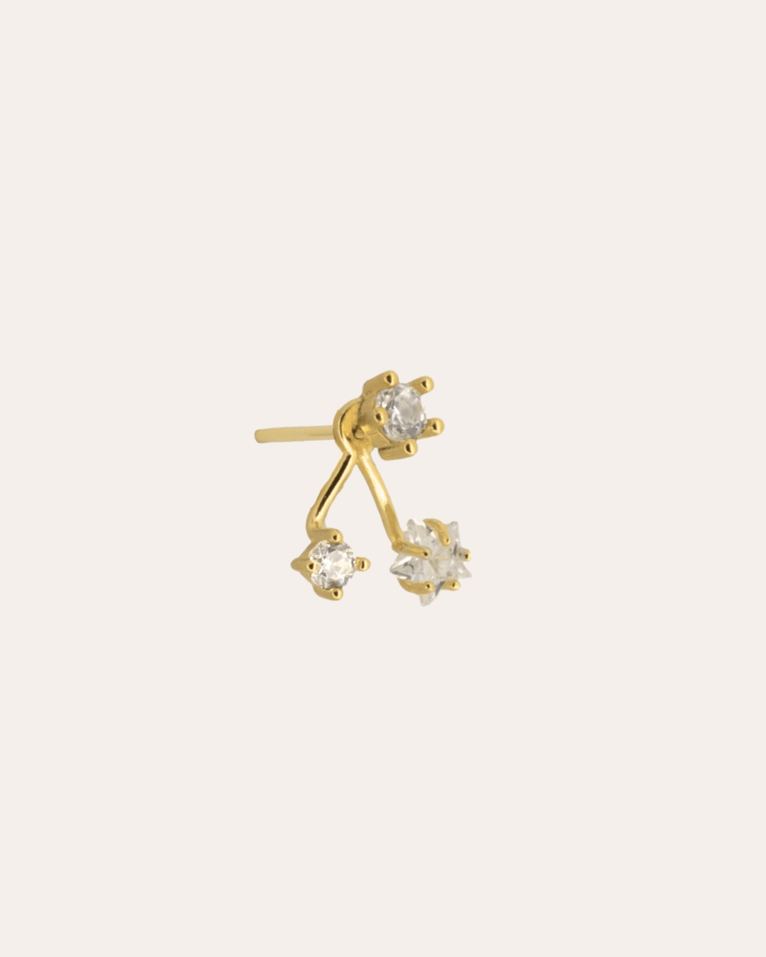 heylove PENDIENTES PENDIENTES TRIPLE CZ