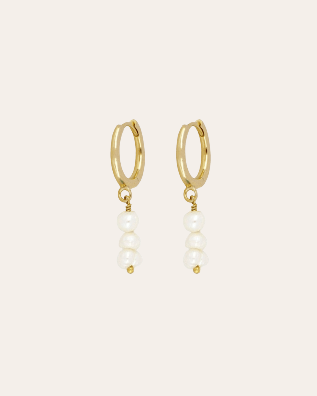 heylove PENDIENTES PENDIENTES TRIPLE PERLA