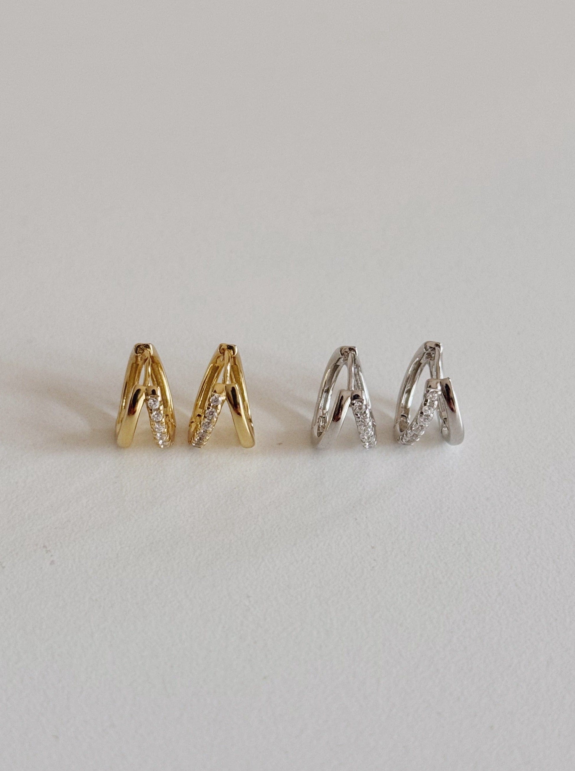 PENDIENTESheylovePENDIENTES TWO ROADS CZ HOOPS | HEYLOVE