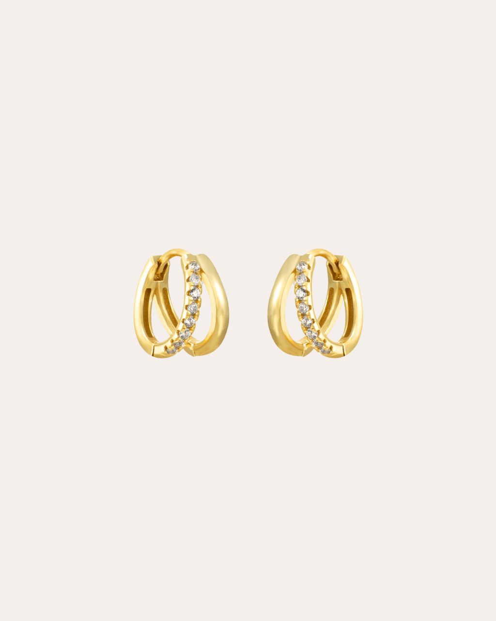 PENDIENTESheylovePENDIENTES TWO ROADS CZ HOOPS | HEYLOVE