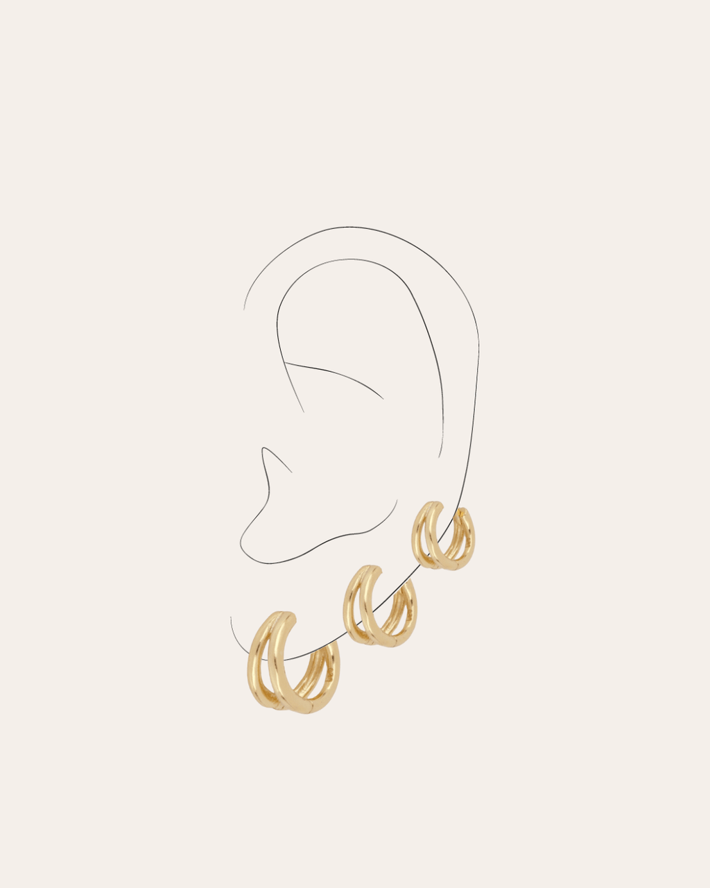 PENDIENTESheylovePENDIENTES TWO ROADS HOOPS | HEYLOVE