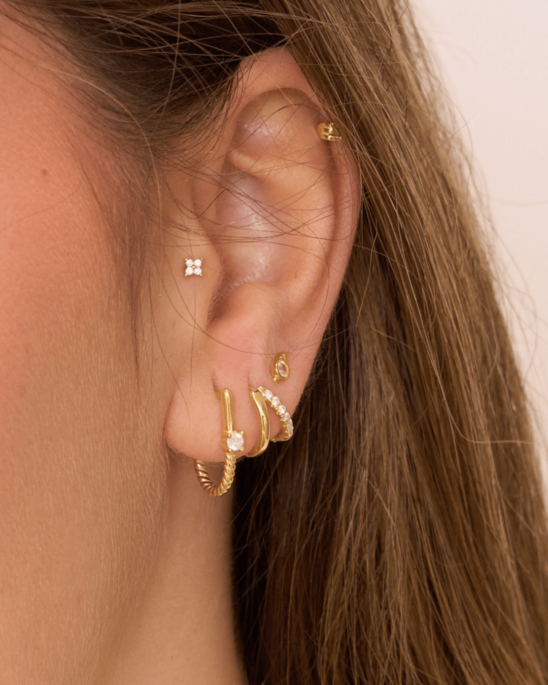 heylove PENDIENTES PENDIENTES VINTAGE RECTANGLE HOOPS