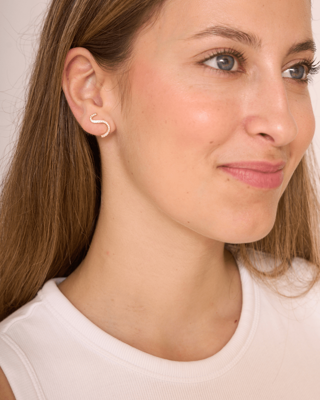 heylove PENDIENTES PENDIENTES WAVE CZ
