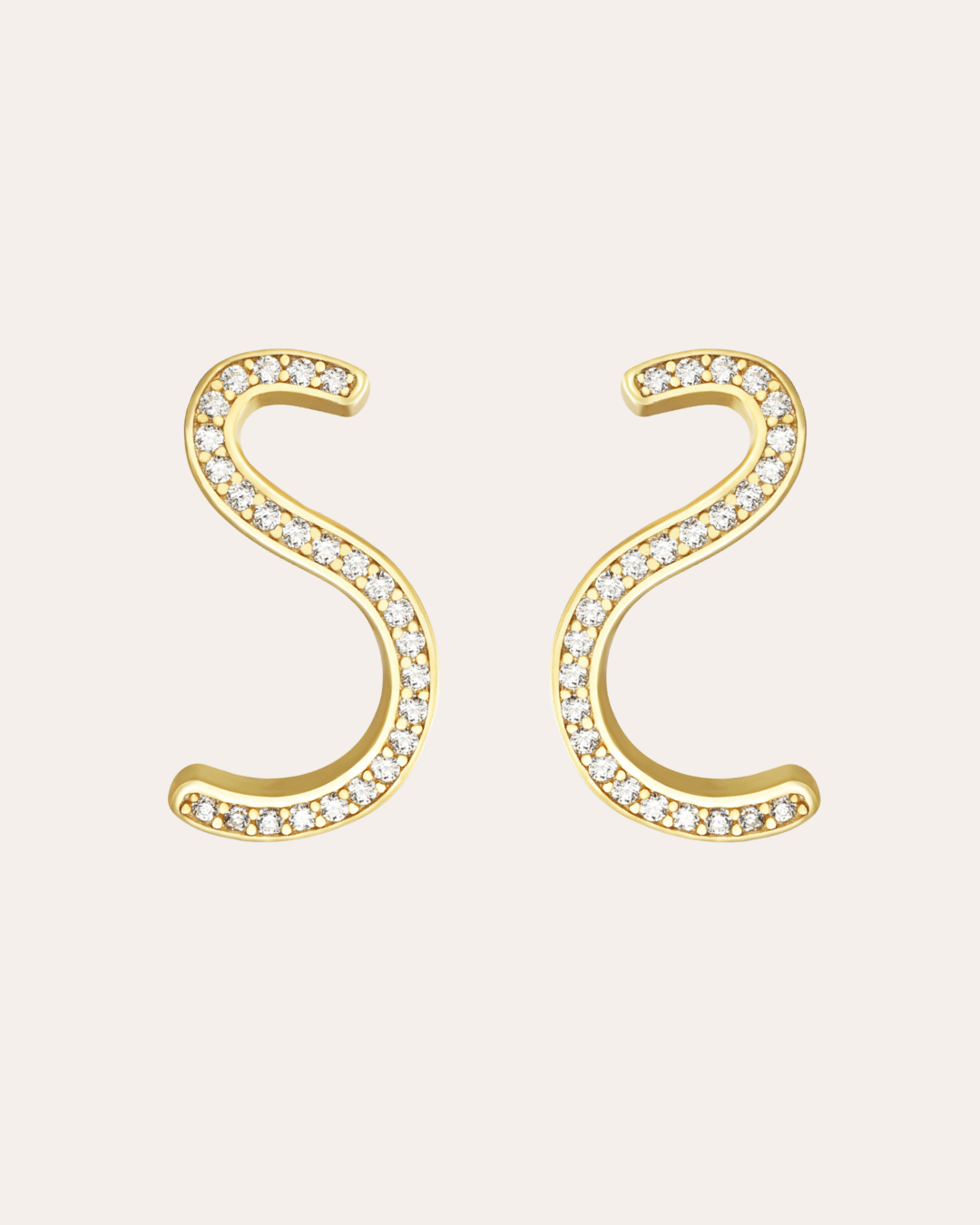 heylove PENDIENTES PENDIENTES WAVE CZ