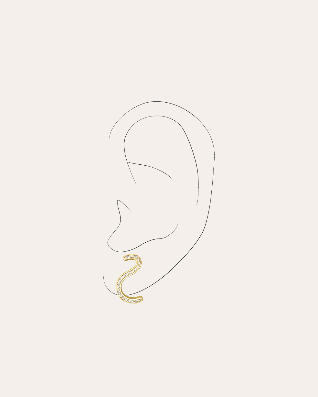 heylove PENDIENTES PENDIENTES WAVE CZ