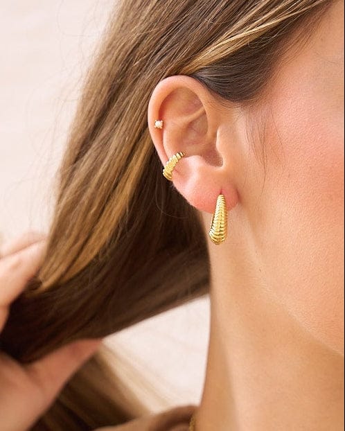 heylove PENDIENTES PENDIENTES WILD SAND HOOPS 20 MM