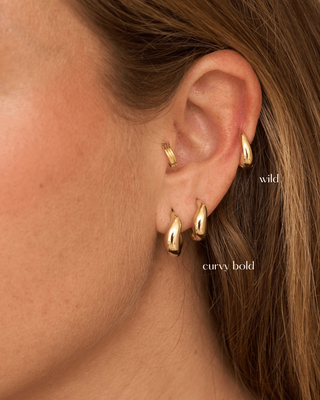 heylove PENDIENTES WILD HOOPS 13 MM