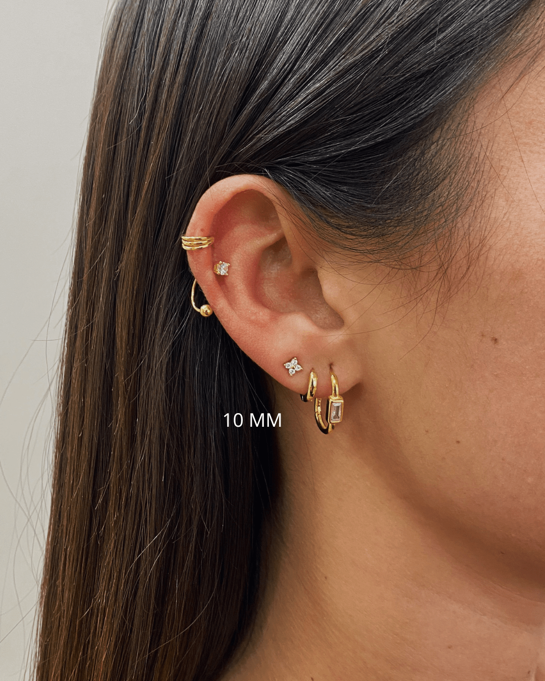 PIERCINGheylovePENDIENTES MINI ARITOS 12 Y 12 MM | HEYLOVE
