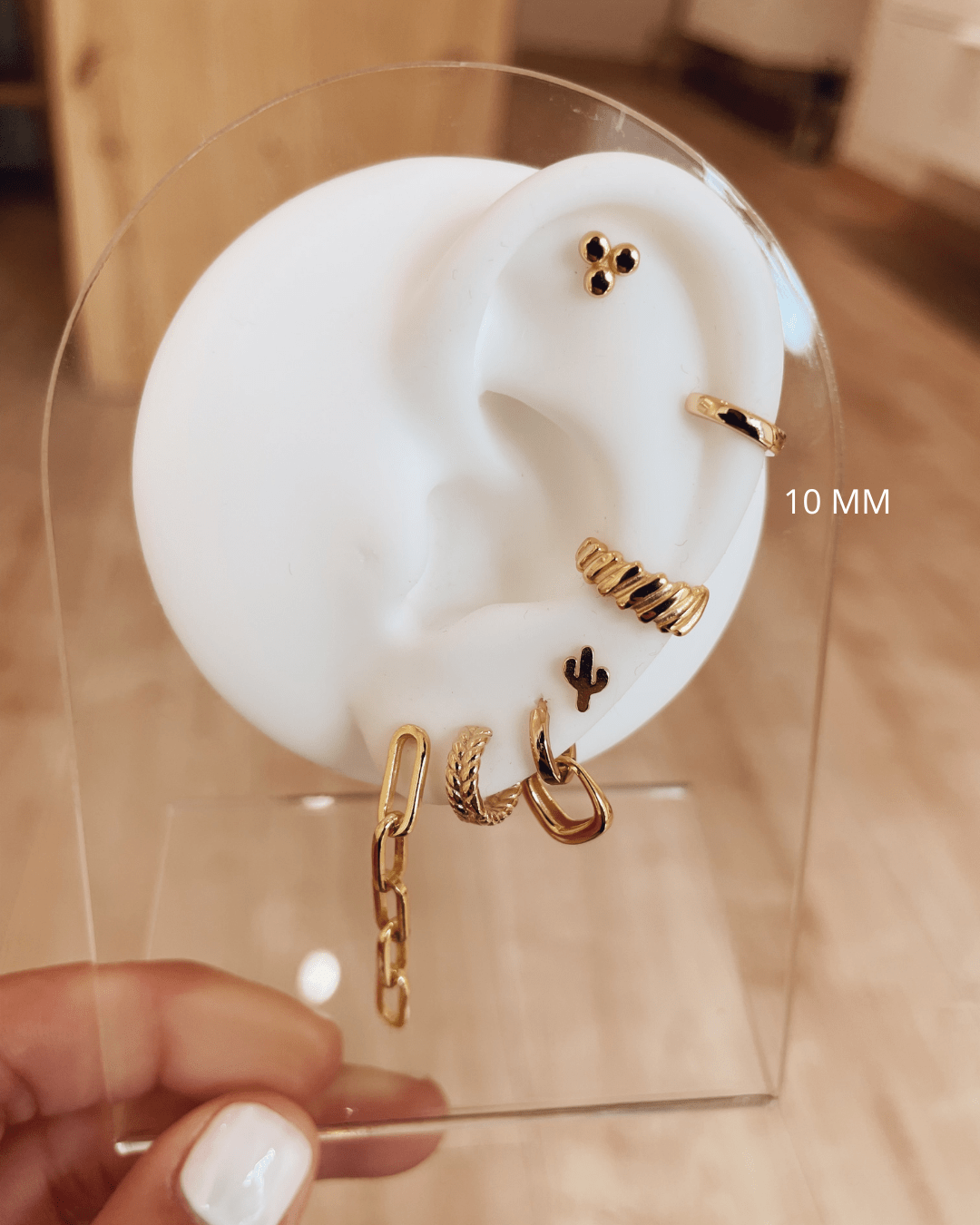 PIERCINGheylovePENDIENTES MINI ARITOS 12 Y 12 MM | HEYLOVE