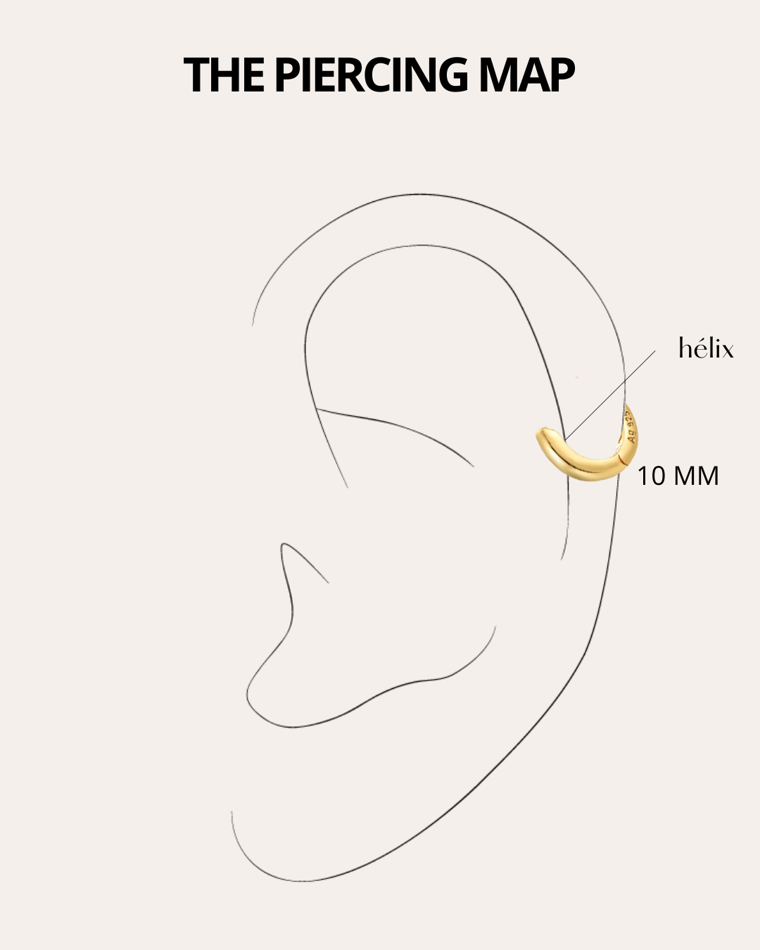 PIERCINGheylovePENDIENTES MINI ARITOS 12 Y 12 MM | HEYLOVE