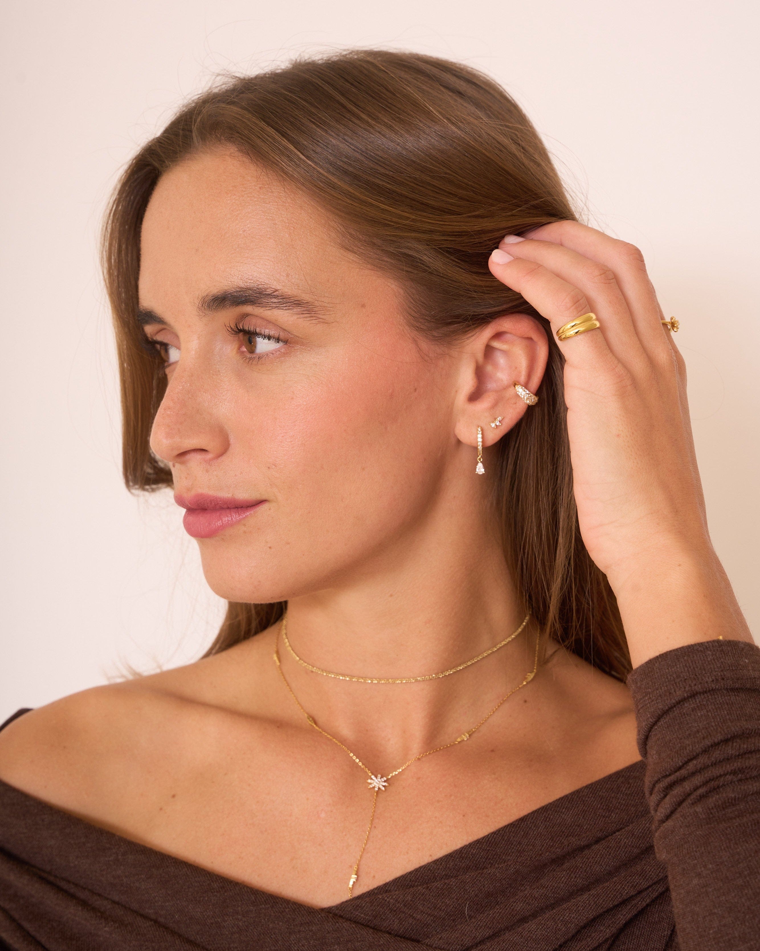 heylove PIERCING PENDIENTE RIVIERE DROP