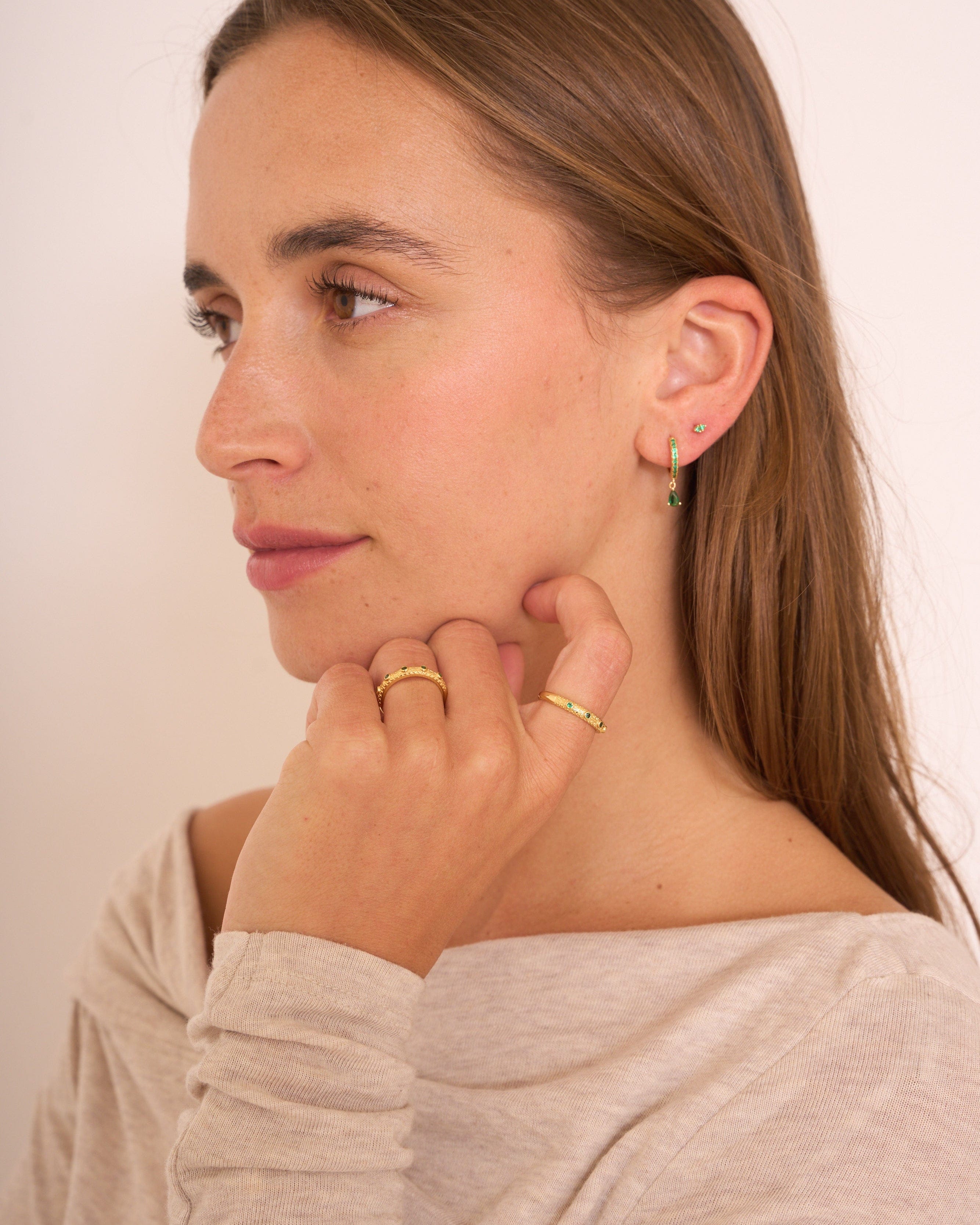 heylove PIERCING PENDIENTE RIVIERE DROP