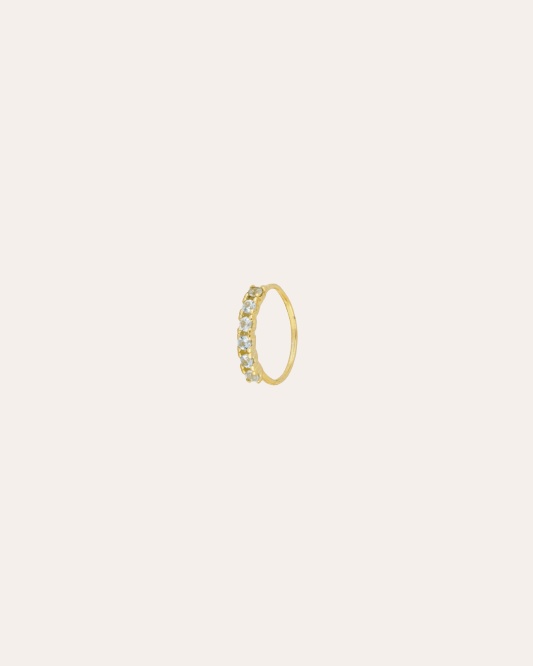 heylove PIERCING PENDIENTES THIN CZ HOOPS 10 MM