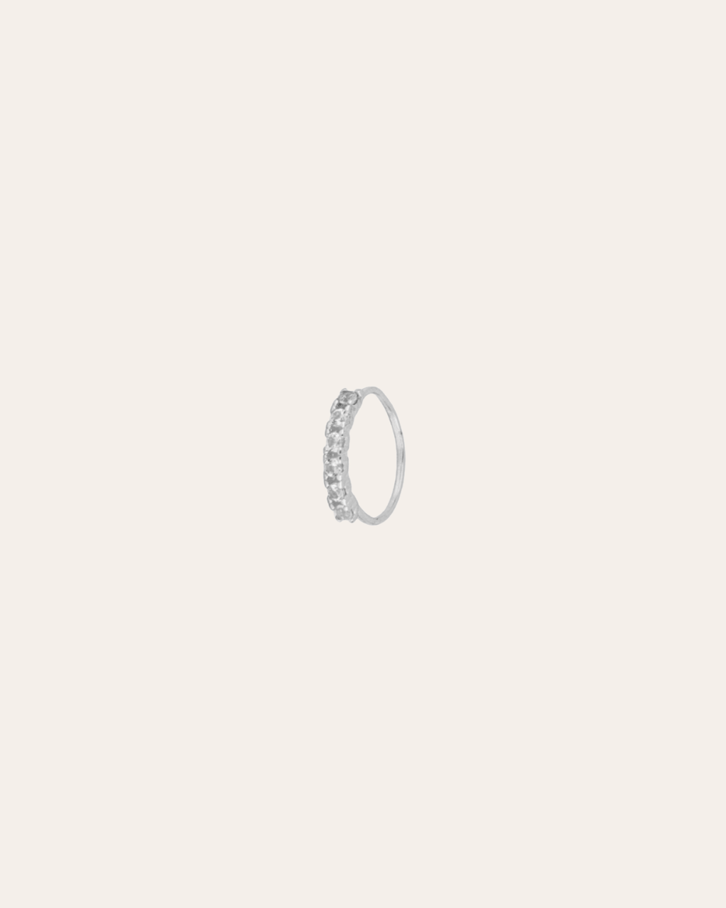 heylove PIERCING PENDIENTES THIN CZ HOOPS 10 MM