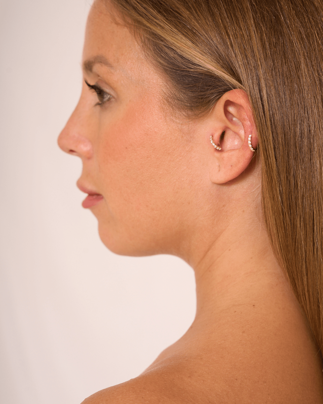 heylove PIERCING PIERCING MINI THIN CZ HOOP 8 MM