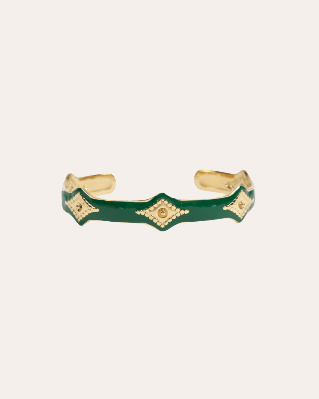 heylove Pulseras BRAZALETE ENAMEL ANTIQUE GREEN