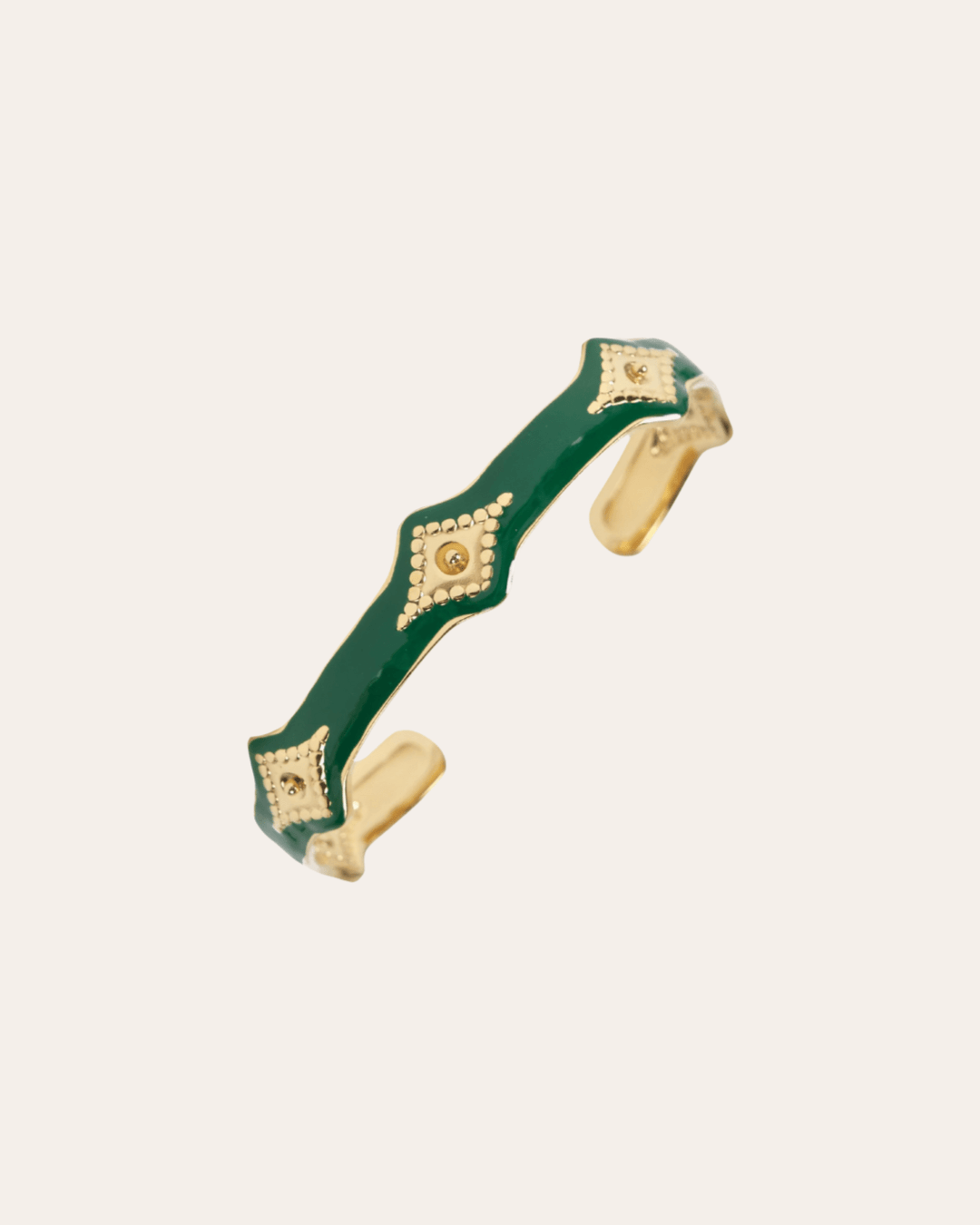 heylove Pulseras BRAZALETE ENAMEL ANTIQUE GREEN