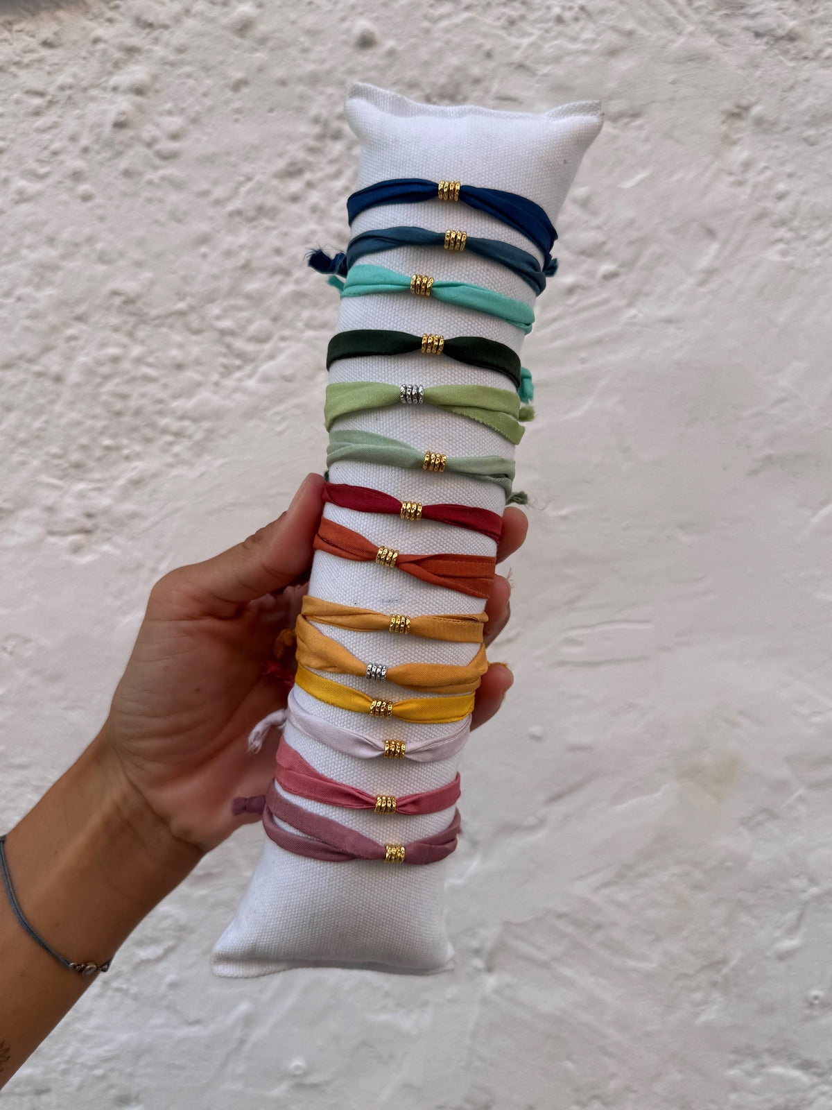 heylove PULSERAS PULSERA DE SEDA DOBLE