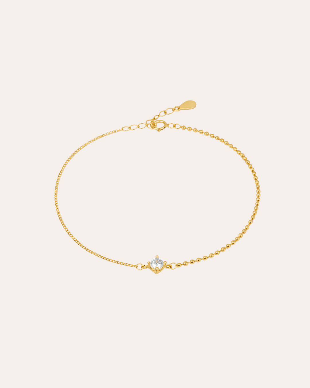 heylove PULSERAS PULSERA HALF CHAIN CZ