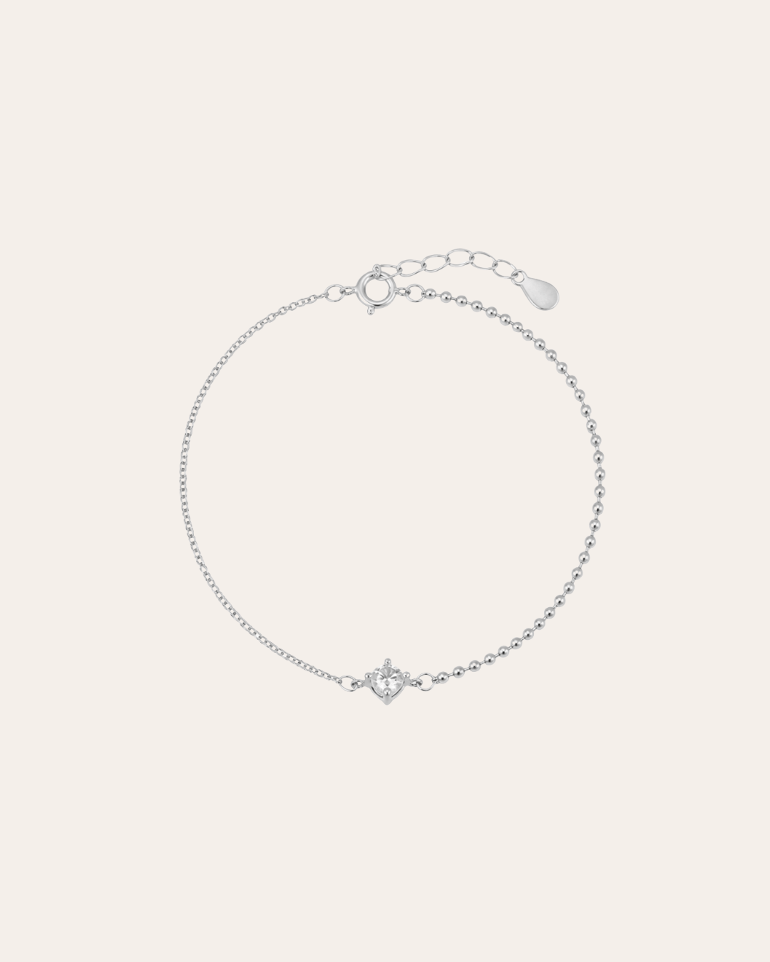 heylove PULSERAS PULSERA HALF CHAIN CZ