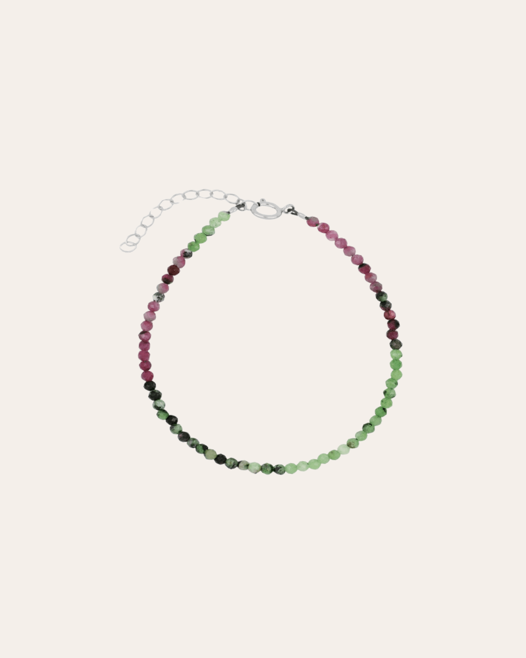 heylove PULSERAS PULSERA MINERAL RUBI & ZOISITA 2.3 MM