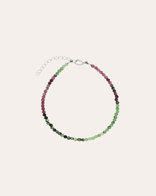 heylove PULSERAS PULSERA MINERAL RUBI & ZOISITA 2.3 MM