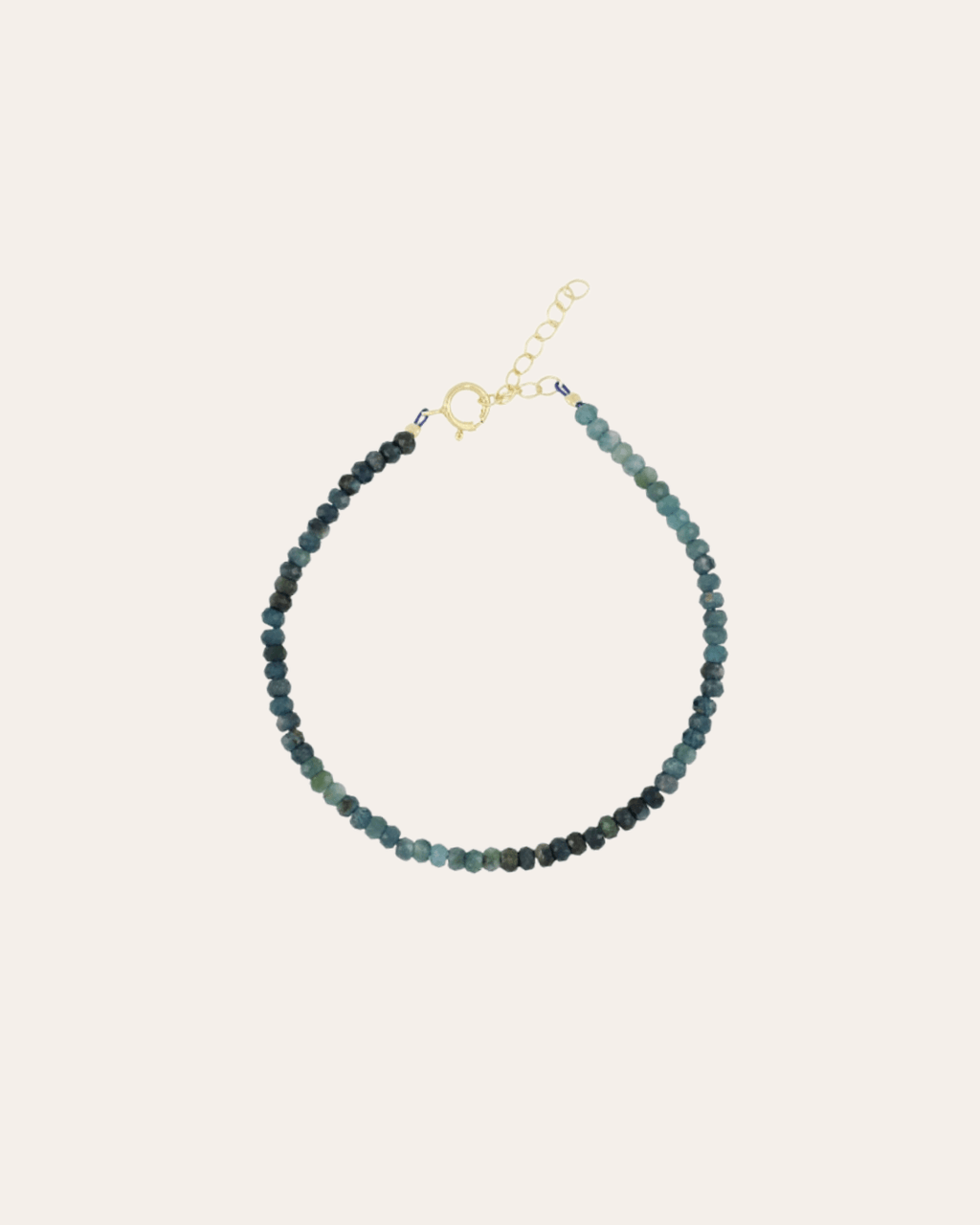 heylove PULSERAS PULSERA MINERAL TURMALINA AZUL 2/3 MM