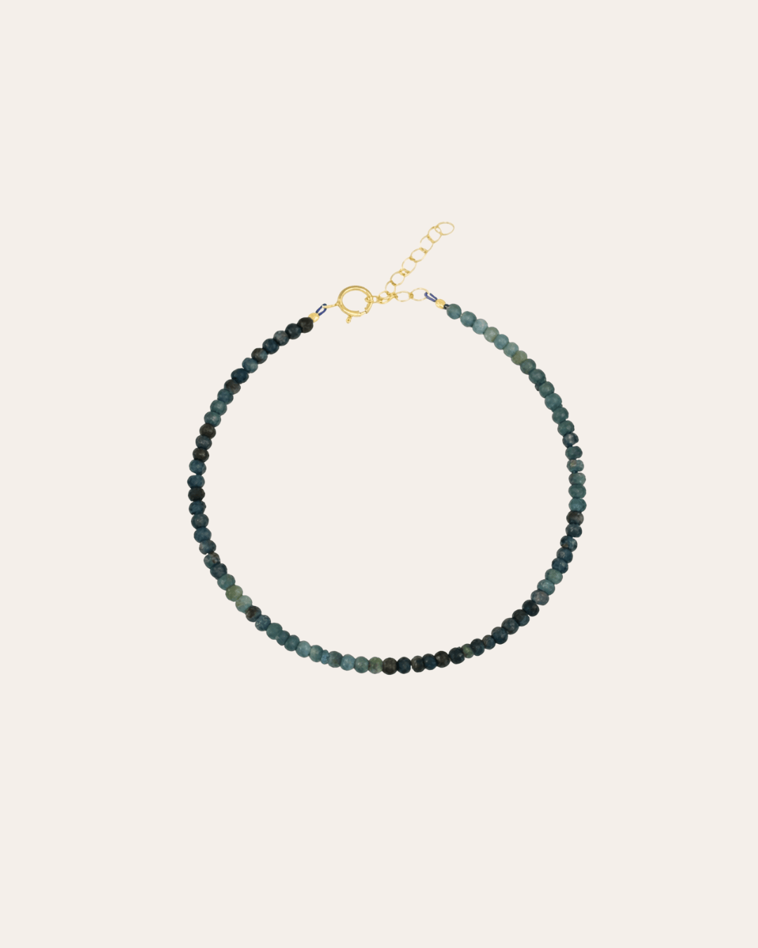 heylove PULSERAS PULSERA MINERAL TURMALINA AZUL 2/3 MM