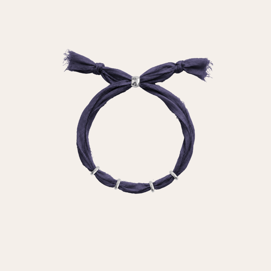 heylove PULSERAS PULSERA SEDA PARA PERSONALIZAR ARÁNDANO