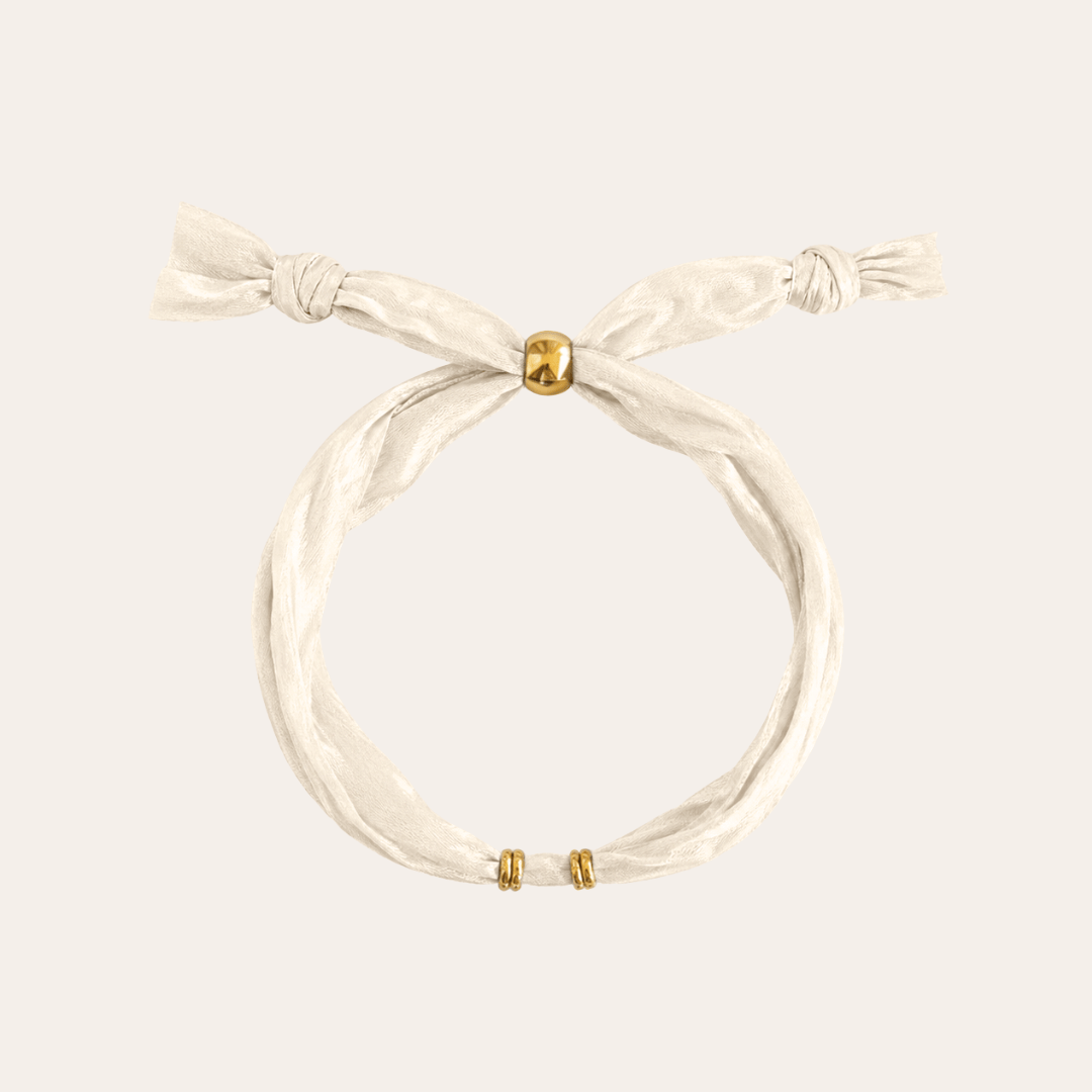heylove PULSERAS PULSERA SEDA PARA PERSONALIZAR BLANCO