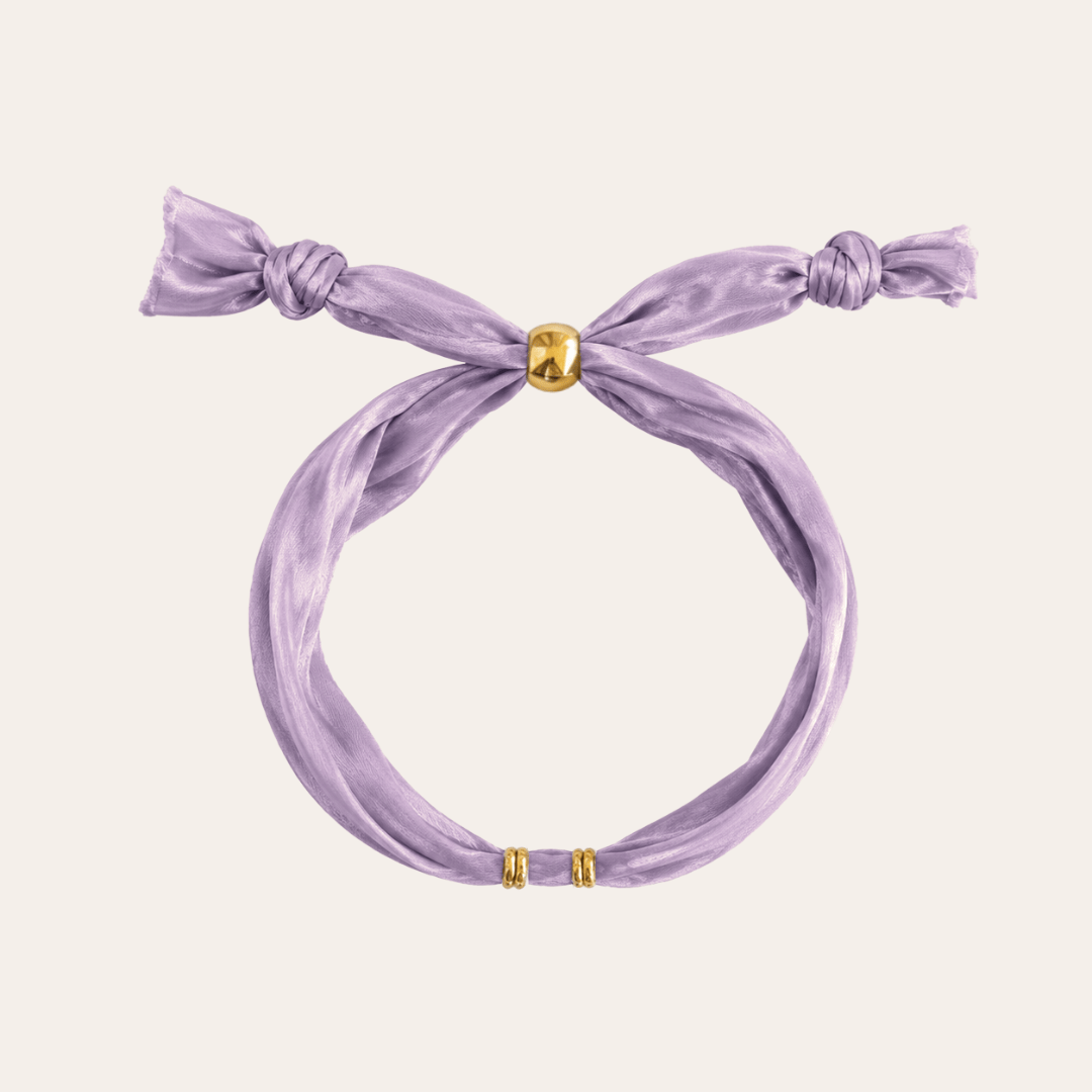 heylove PULSERAS PULSERA SEDA PARA PERSONALIZAR LAVANDA