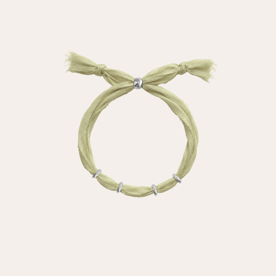 heylove PULSERAS PULSERA SEDA PARA PERSONALIZAR SALVIA