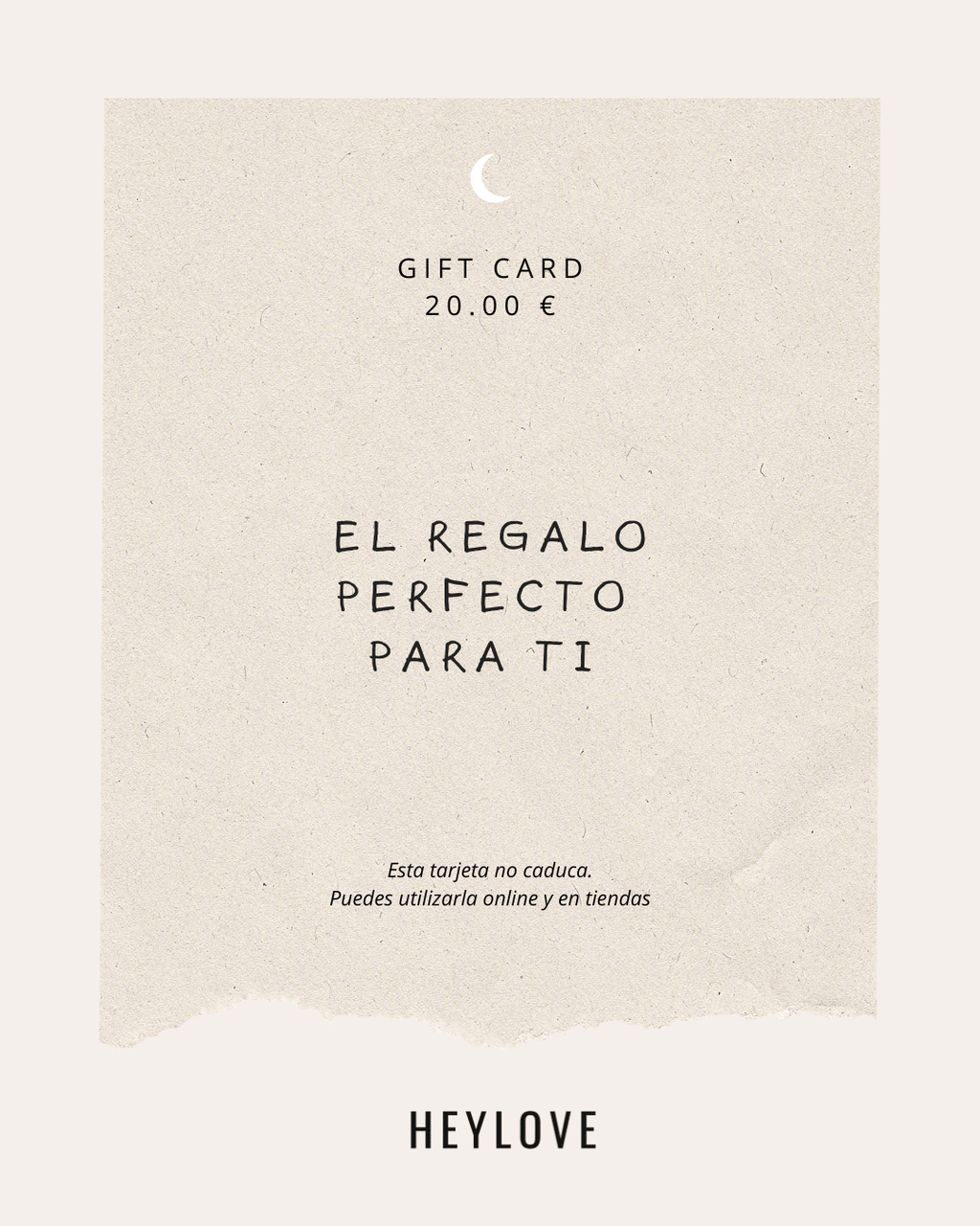 heylove TARJETA REGALO TARJETA REGALO