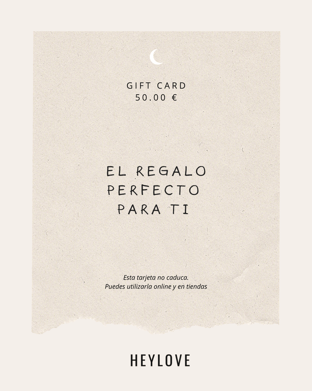 heylove TARJETA REGALO TARJETA REGALO