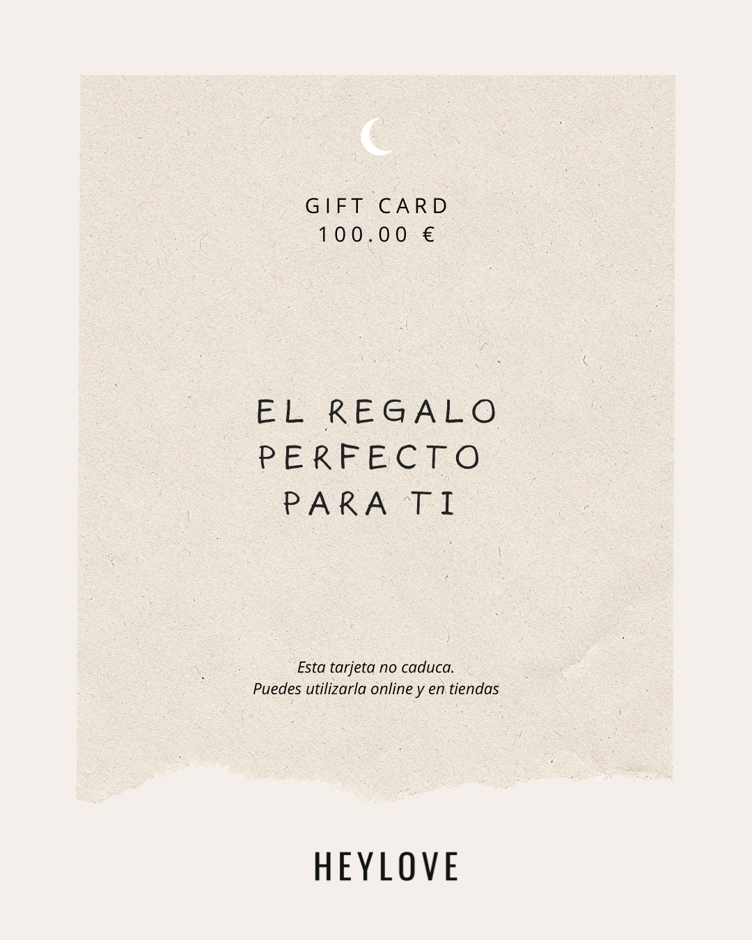 heylove TARJETA REGALO TARJETA REGALO