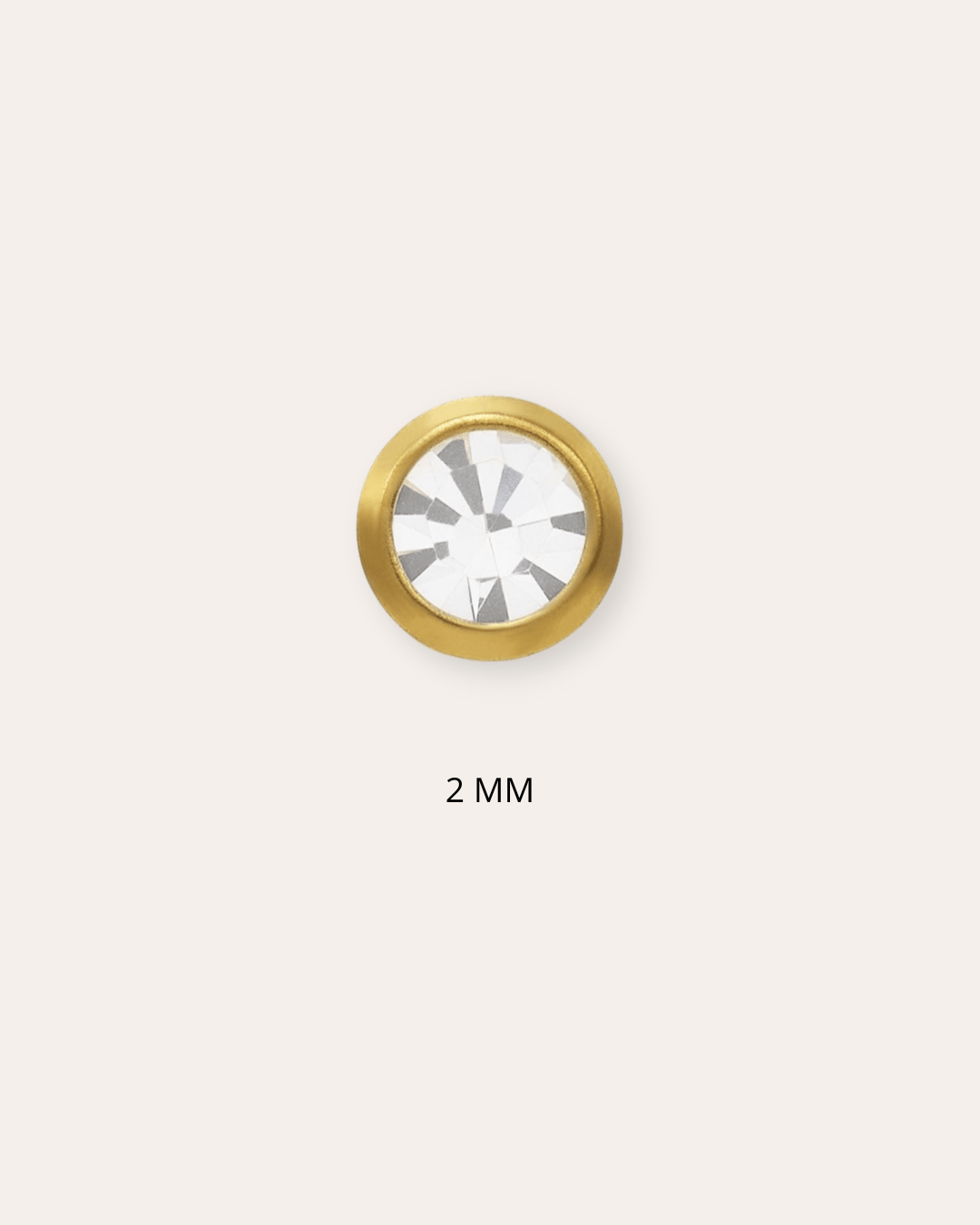 heylove ABRIL CRISTAL 2 MM ORO