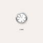 heylove ABRIL CRISTAL 2 MM PLATA