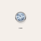 heylove AGUAMARINA 3 MM PLATA