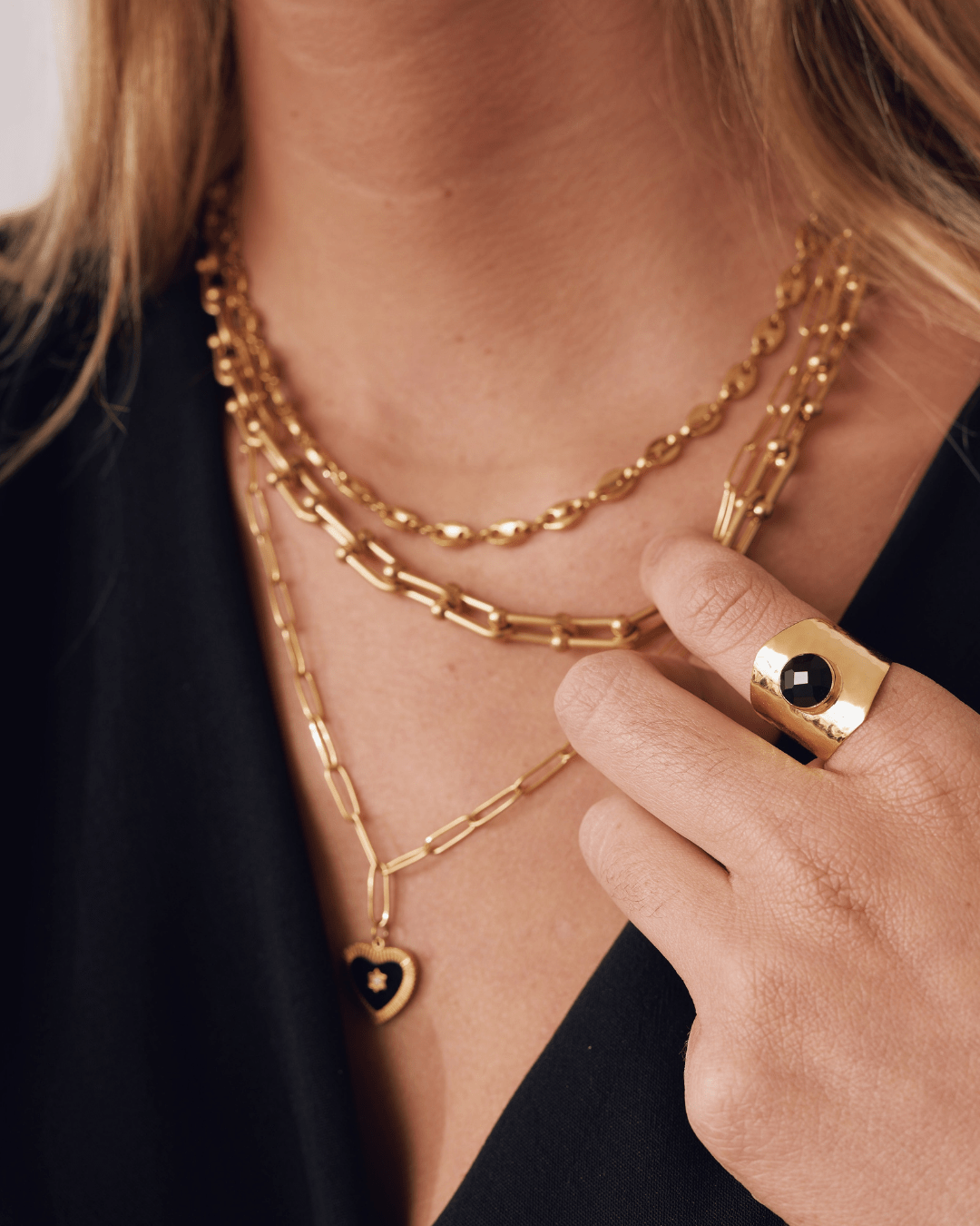 ANILLOSheyloveAnillo big black stone | heylove