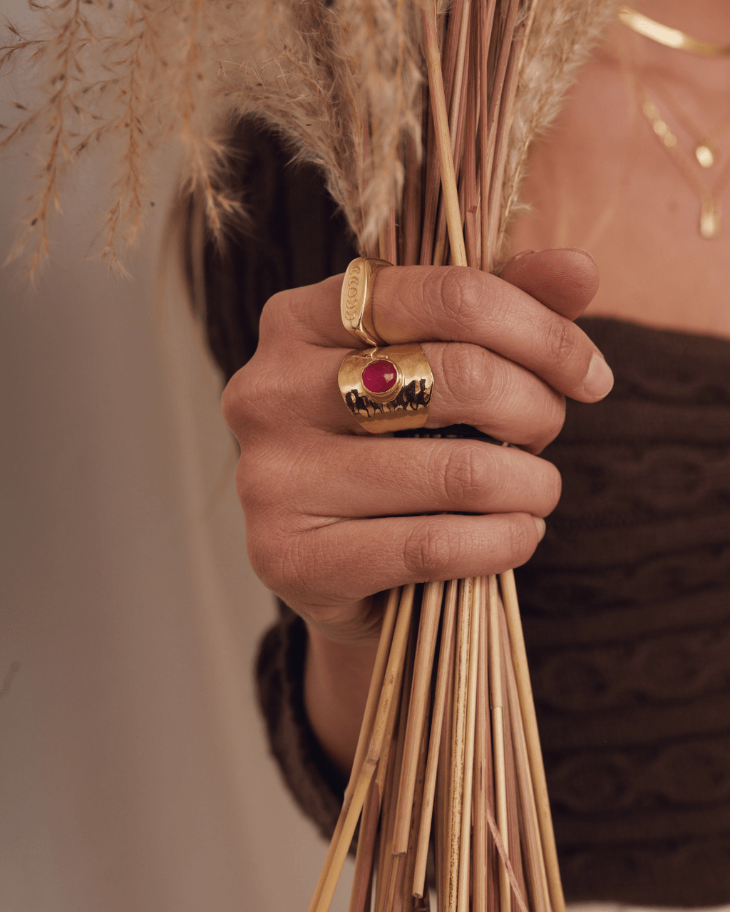 ANILLOSheyloveAnillo big red stone | heylove